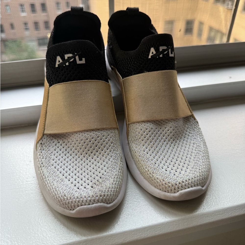 APL Gold and Black Athletic Shoes